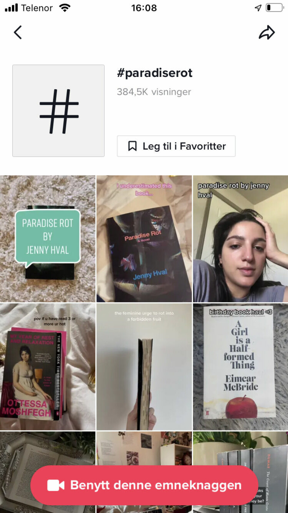 Emneknaggen har over 380.000 visninger på TikTok. Emneknaggen har over 380.000 visninger på TikTok.