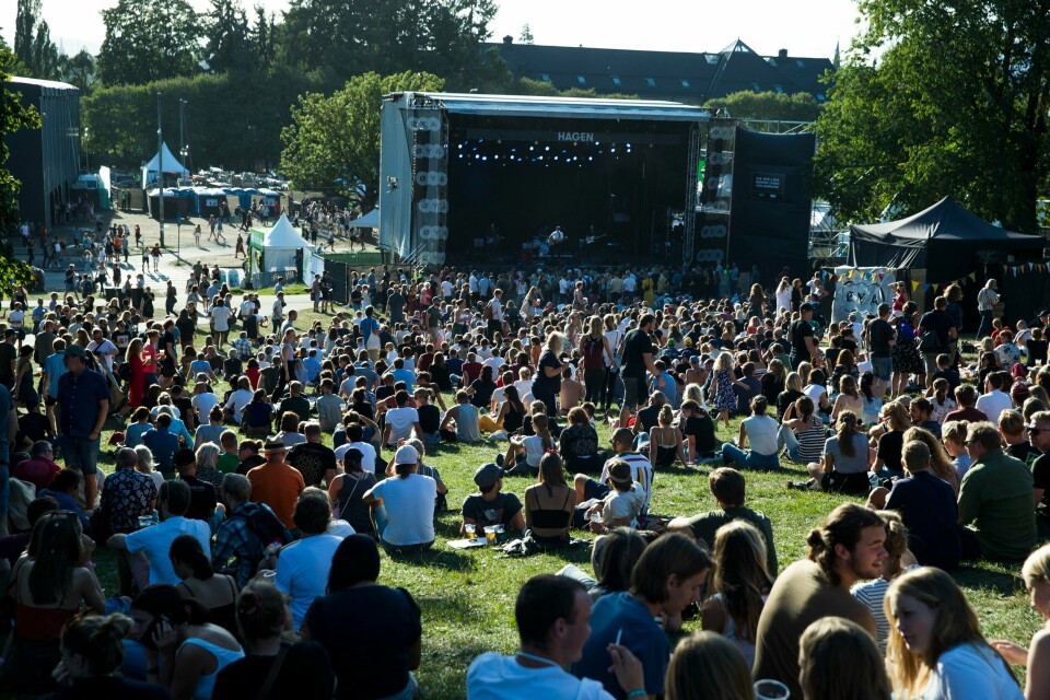 Øyafestivalen blir snart å se igjen i Tøyenparken etter tre år. Her fra 2018. Øyafestivalen i Tøyenparken i 2018. Foto: Berit Roald / NTB