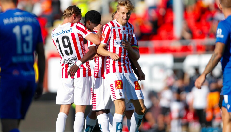 Tromsø vant 3-0 på hjemmebane mot Sandefjord. Tromsø vant 3-0 på hjemmebane mot Sandefjord. Foto: Rune Stoltz Bertinussen / NTB