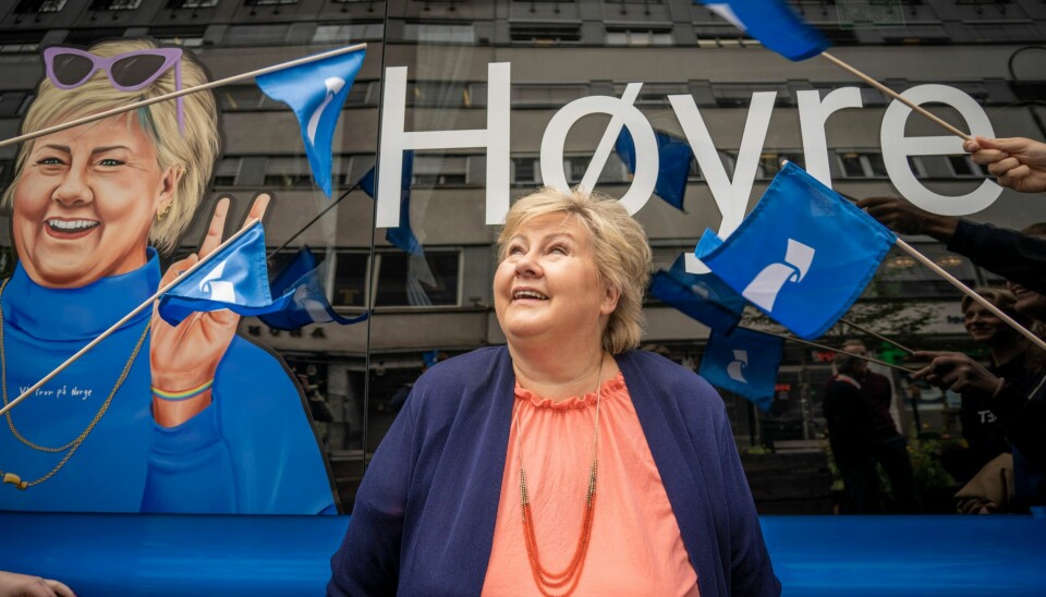 Høyreleder Erna Solberg kan garantere at hun ville ha fått på plass strømstøtte til næringslivet. Men snakker mindre om hva annet hun vil gjøre med strømmen. Høyreleder Erna Solberg kan garantere at hun ville ha fått på plass strømstøtte til næringslivet. Men snakker mindre om hva annet hun vil gjøre med strømmen.
