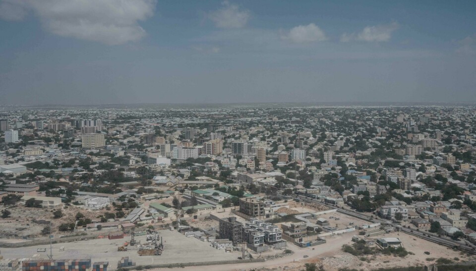 Oversiktsbilde over Mogadishu hovedstaden i Somalia. Oversiktsbilde over Mogadishu, hovedstaden i Somalia.