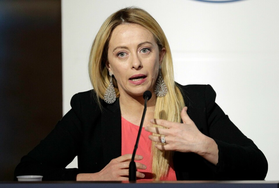 Giorgia Meloni er statsministerkandidat for Fratelli d’Italia, et parti med røtter i fascismen. Hun er favoritt til å bli statsminister i Italia i valget i høst. Giorgia Meloni er statsministerkandidat for Fratelli d’Italia, et parti med røtter i fascismen. Hun er favoritt til å bli statsminister i Italia i valget i høst.