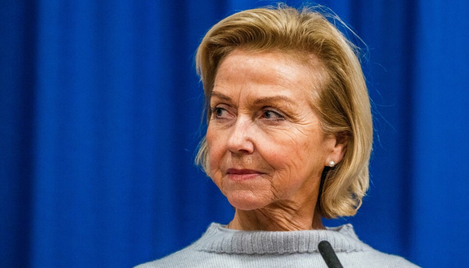 Idrettspresident Berit Kjøll avbildet i fjor vinter. F