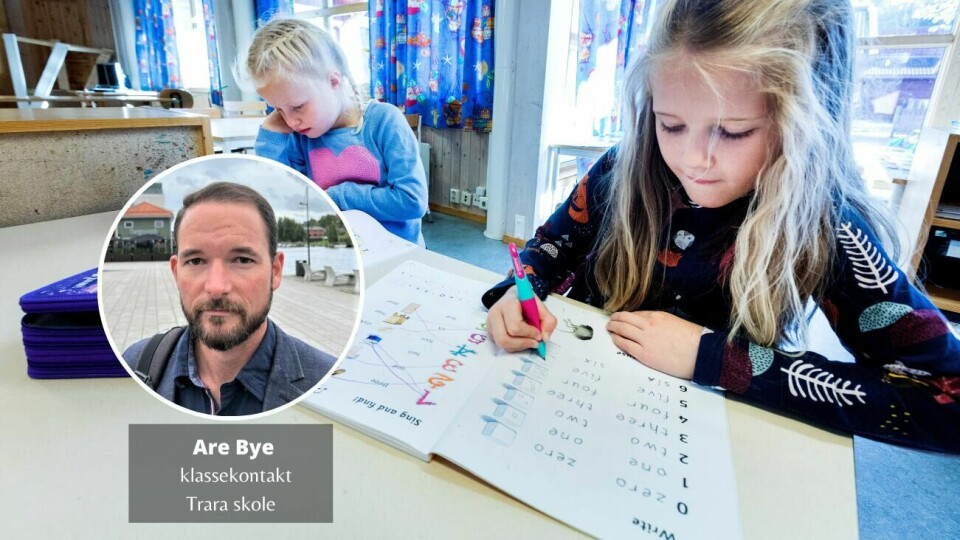 «Nye bøker har man ikke penger til, og flere digitale læringsressurser har man mistet lisensene til.», skriver Are Bye, klassekontakt 4B Trara skole, på vegne av en samlet foreldregruppe. «Nye bøker har man ikke penger til, og flere digitale læringsressurser har man mistet lisensene til.», skriver Are Bye, klassekontakt 4B Trara skole, på vegne av en samlet foreldregruppe.
