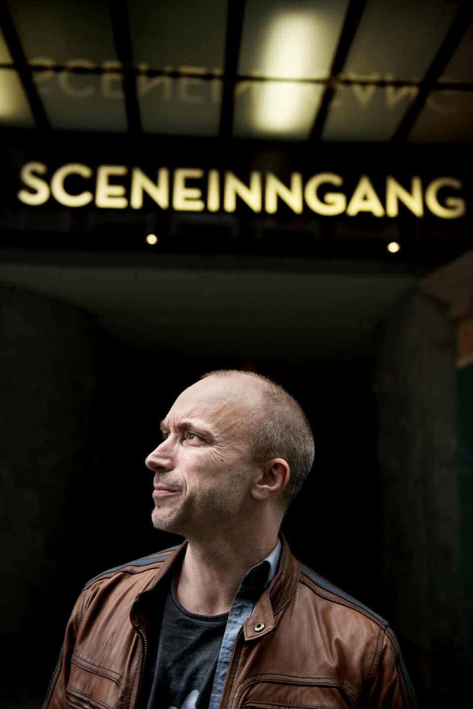 - Jeg skal innrømme at stressnivået mitt er høyt nå, sier en premiereklar Åsleik Engmark. FOTO: MIMSY MØLLER