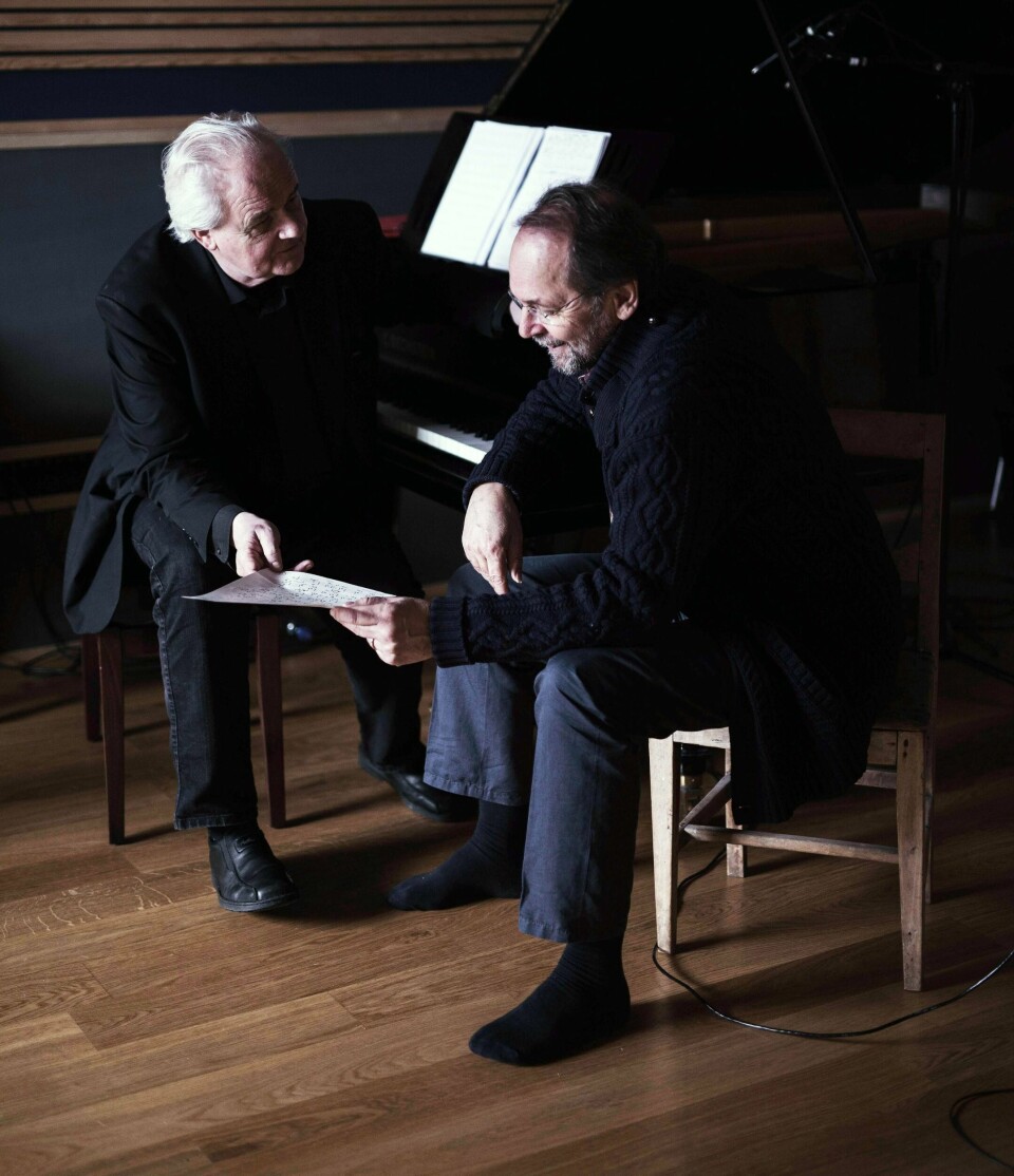 Ketil Bjørnstad og Ole Paus har laget et nytt fint album sammen, 40 år etter deres første. FOTO: STIAN HERDAL