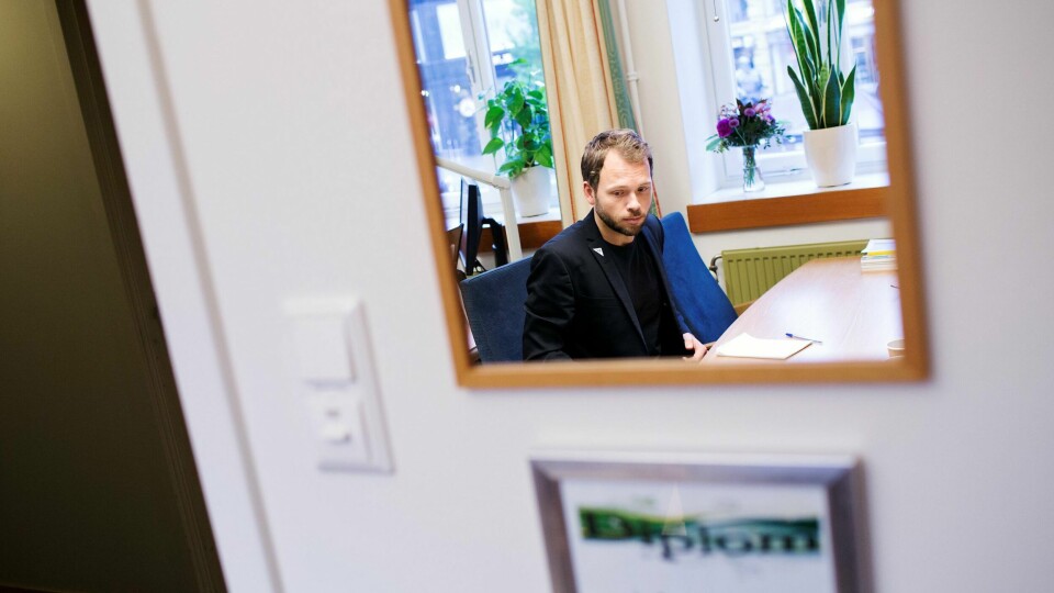 1 prosent: SV har en oppslutning på 1 prosent blant menn mellom 40–49. Verre er det for partileder Audun Lysbakken (SV) at han har mistet kvinnetekket, mener valgforsker. FOTO: BRIAN CLIFF OLGUIN 1 prosent: SV har en oppslutning på 1 prosent blant menn mellom 40–49. Verre er det for partileder Audun Lysbakken (SV) at han har mistet kvinnetekket, mener valgforsker. FOTO: BRIAN CLIFF OLGUIN