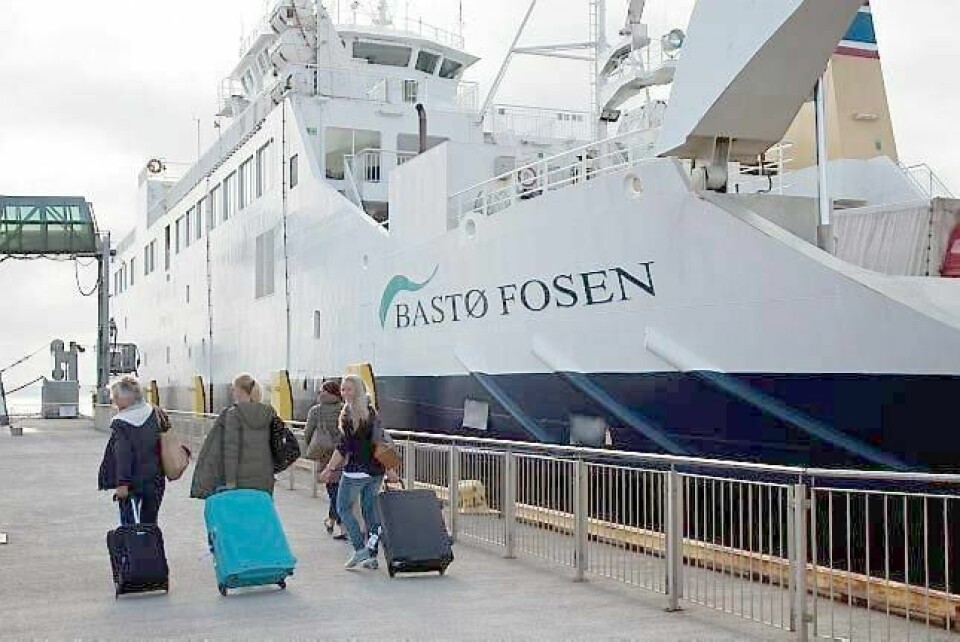 Fem ferjer trafikkerer ferjesambandet Moss - Horten nå. Snart blir det sju. Samferdselsdepartementet venter stor vekst i trafikken i årene som kommer. FOTO: JS NORGE