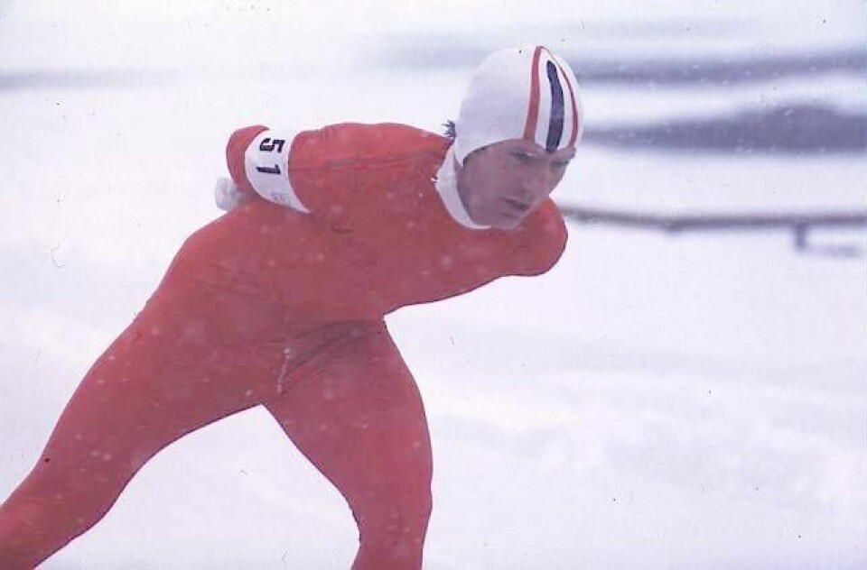Sten Stensen i OL i Innsbruck i 1976. FOTO: JAN GREVE/NTB SCANPIX