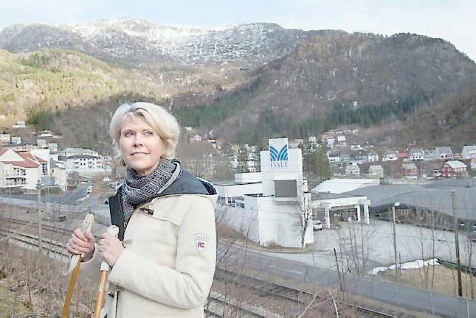 Ren, ekte og ærlig: Dale-eier Hilde Midthjell er sin egen beste reklameplakat.
