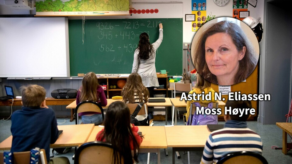 Det er ikke politiske vinninger eller kjepphester som må få lov til å styre i hvilke retninger barnehage og skole skal gå, skriver Astrid Nielsen Eliassen (H). Det er ikke politiske vinninger eller kjepphester som må få lov til å styre i hvilke retninger barnehage og skole skal gå, skriver Astrid Nielsen Eliassen (H).