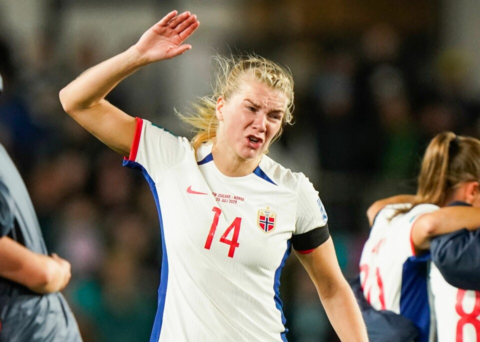 Ada Hegerberg etter kampen mellom New Zealand og Norge under VM i fotball 2023. Ada Hegerberg etter kampen mellom New Zealand og Norge under VM i fotball 2023.