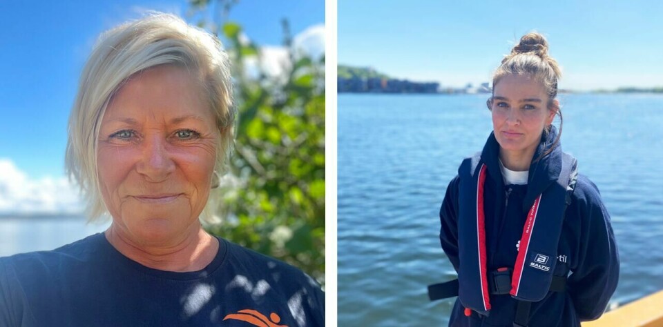 Siv Jensen og Eli Marie Stavlund To kvinner ved sjøen