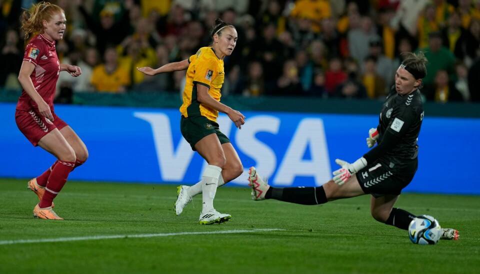 Caitlin Foord scoret mål i Australias seier mot Danmark i fotball-VM. Caitlin Foord scoret mål i Australias seier mot Danmark i fotball-VM. Foto: Mark Baker/ AP/ NTB.