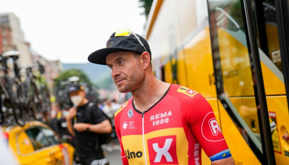 Alexander Kristoffs lillebror, Felix Ørn-Kristoff (17) var sterk i avslutningen og syklet inn til bronse på fellesstarten i junior-VM. Alexander Kristoff før starten av 1. etappe av Tour De France 2023.Foto: Fredrik Varfjell / NTB