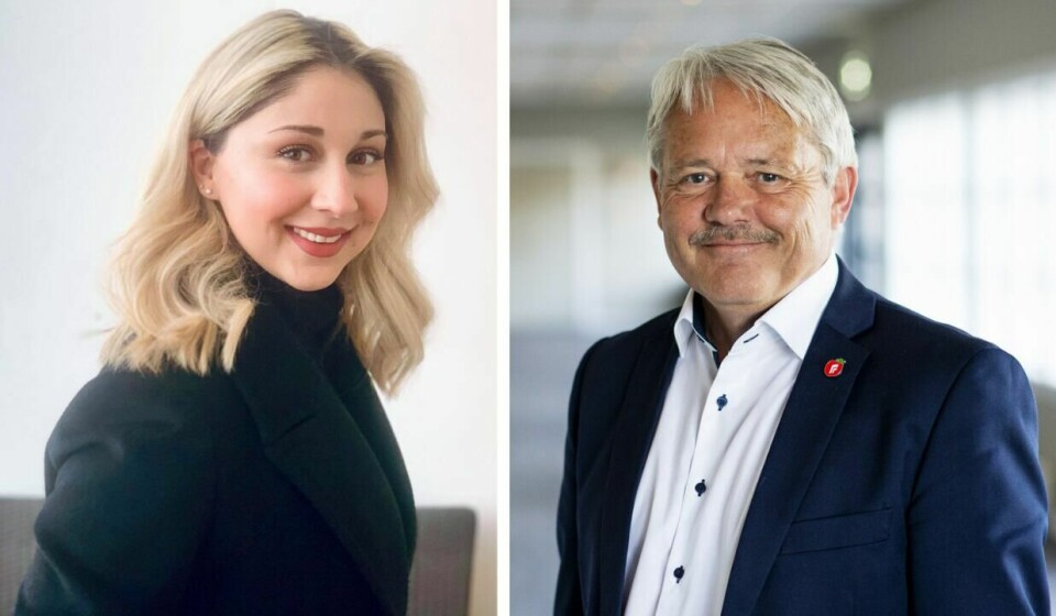 5. kandidat Bianca Skoglie og 1. kandidat Bjørnar Laabak i Fredrikstad Frp. Bianca Skoglie (Frp) og Bjørnar Laabak (Frp).
