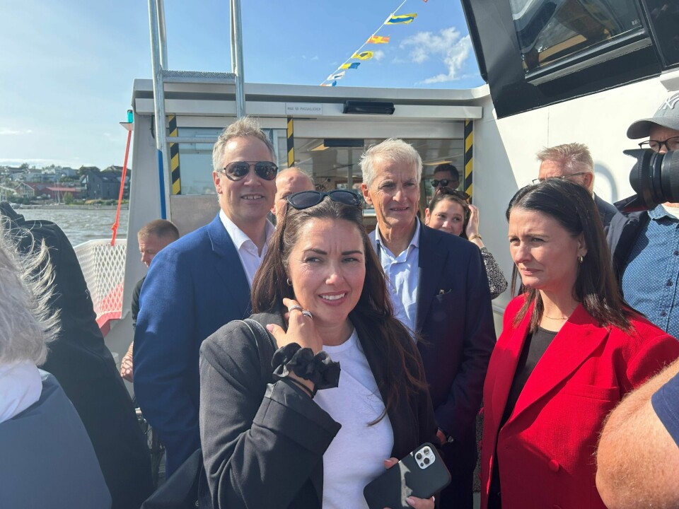 Samferdselsminister Jon-Ivar Nygård og statsminister Jonas Gahr Støre gjestet mandag Fredrikstad med penger på innerlomma. Her sammen med blant andre ordfører Siri Martinsen. Samferdselsminister Jon-Ivar Nygård og statsminister Jonas Gahr Støre gjestet mandag Fredrikstad med penger på innerlomma. Her sammen med blant andre ordfører Siri Martinsen.