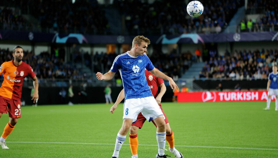Moldes Sivert Mannsverk under playoff kampen til Champions League i fotball mellom Molde og Galatasaray på Aker Stadion. Sivert Mannsverk er ønsket av nederlandske Ajax.Foto: Svein Ove Ekornesvåg / NTB