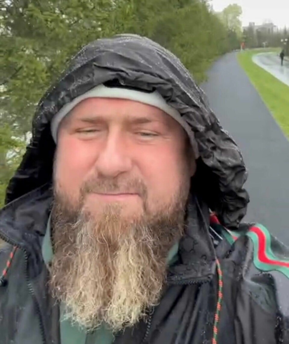 Ramzan Kadyrov i videoen på Telegram. Ramzan Kadyrov i videoen på Telegram.