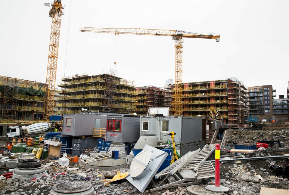 BOLIGBYGGING: I Oslo er det tre boligaktører som kontrollerer 80 prosent av markedet. De har stor markedsmakt til å regulere byggetempo og dermed påvirke prisutviklingen. FOTO: BERIT ROALD/NTB SCANPIX