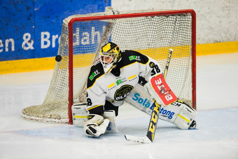Henrik Holm var enestående god da Oilers tok et stort skritt mot nytt seriegull lørdag. Foto: Foto: Fredrik Varfjell / NTB scanpix