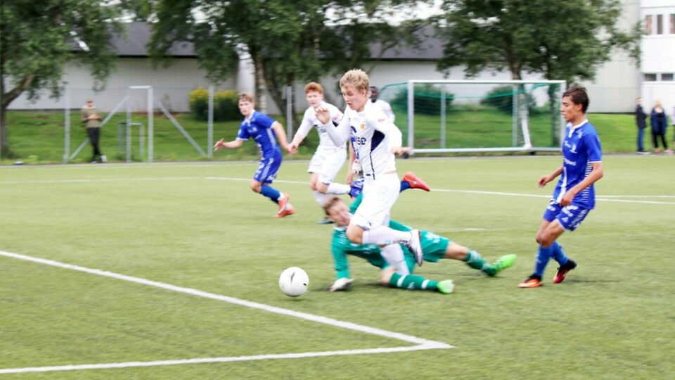 Vikings talentfulle back, Erik Steen, går på utlån til Vidar den kommende sesongen. Foto: Pål Karstensen