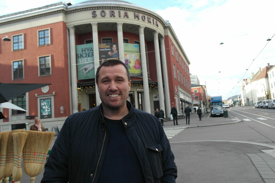 Tom Nordlie nesten midt i Torshovgata, der Skeids base var lenge. FOTO: REIDAR SOLLIE Tom Nordlie nesten midt i Torshovgata, der Skeids base var lenge. FOTO: REIDAR SOLLIE