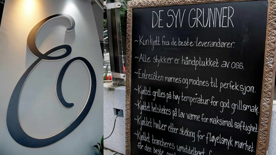 – Dette er en biffrestaurant, og den heter Entrecôte, og så spør ikke servitøren hvordan du vil ha kjøttet stekt?