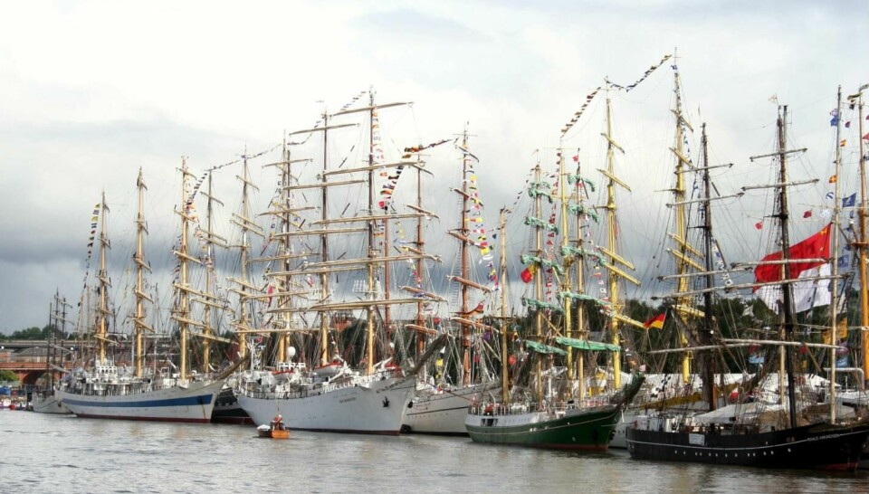 VERDENS STØRSTE SEILREGATTA: 68 skuter er påmeldt førsteetappen i årets Tall Ships' Races. Her fra starthavnen i Newcastle i 2005. VERDENS STØRSTE SEILREGATTA: 68 skuter er påmeldt førsteetappen i årets Tall Ships' Races. Her fra starthavnen i Newcastle i 2005.