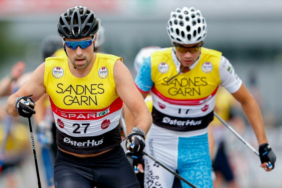 Sindre Folkvord fra Sandnes IL ledet en kort periode 15 km fellesstart langrenn menn. Foto: Jan Kåre Ness / NTB scanpix