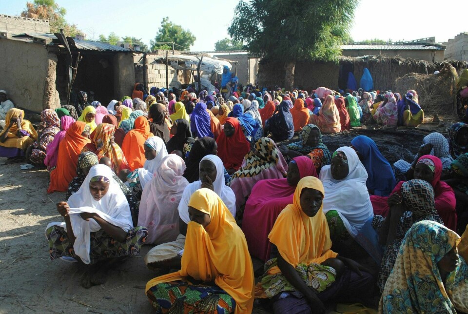 Nigeria: Boko Haram har stått bak flere selvmordsangrep i Nigeria de siste ti årene. Her sørger en gruppe kvinner over de drepte etter et angrep i 2017. FOTO: JOSSY OLA/NTB SCANPIX