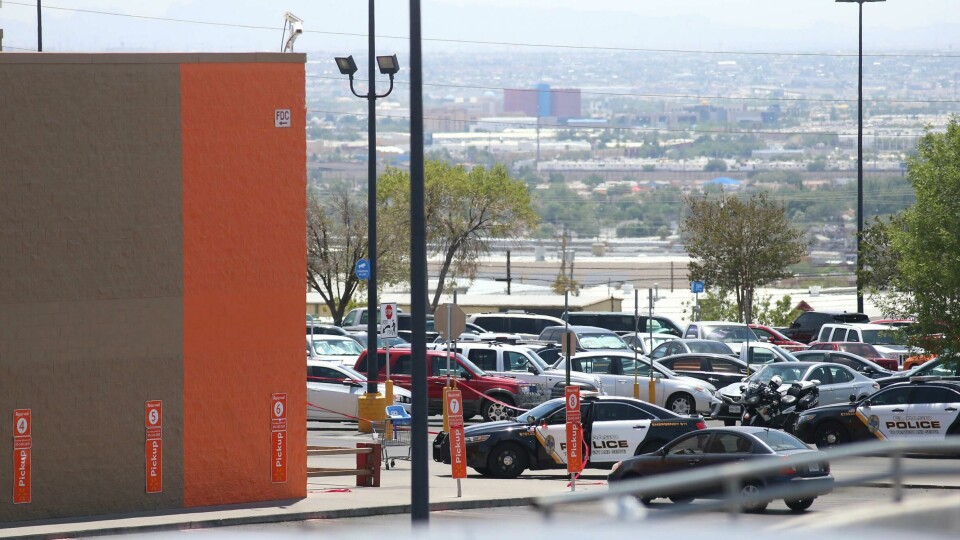 Law enforcement work the scene of a shooting at a shopping mall in El Paso, Texas, on Saturday, Aug. 3, 2019. Multiple people were killed and one person was in custody after a shooter went on a rampage at a shopping mall, police in the Texas border town of El Paso said. (AP Photo/Rudy Gutierrez) Law enforcement work the scene of a shooting at a shopping mall in El Paso, Texas, on Saturday, Aug. 3, 2019. Multiple people were killed and one person was in custody after a shooter went on a rampage at a shopping mall, police in the Texas border town of El Paso said. (AP Photo/Rudy Gutierrez)