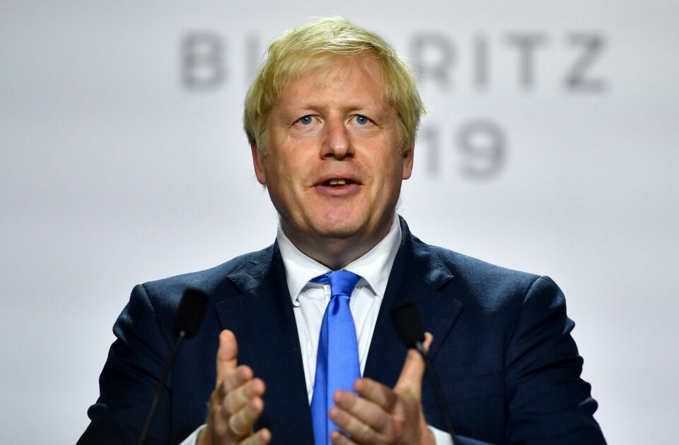 VIL GJENNOMFØRE: Statsminister Boris Johnson vil ha brexit gjennomført 31. oktober, uansett på hvilken måte. FOTO: NTB SCANPIX VIL GJENNOMFØRE: Statsminister Boris Johnson vil ha brexit gjennomført 31. oktober, uansett på hvilken måte. FOTO: NTB SCANPIX