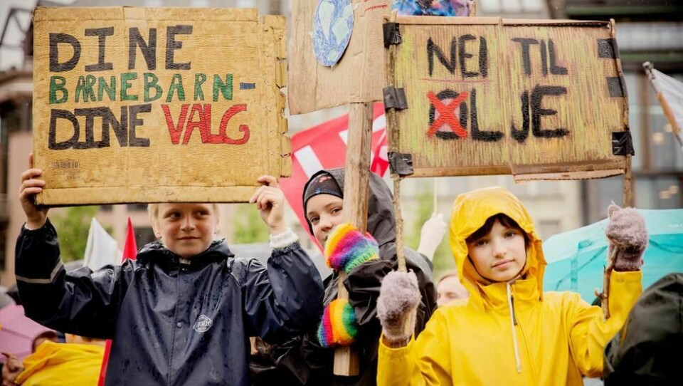 Når norske barn streiker tar de i bruk sin rett til å ytre seg. De kjemper for retten til en sunn og god fremtid for seg selv, barn i andre deler av verden og framtidens barn, skriver innleggsforfatterne. FOTO: HILDE UNOSEN.