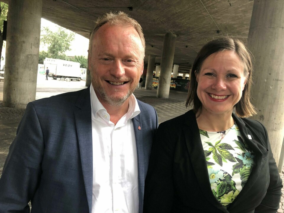 planer: Raymond Johansen og Hanna Marcussen vil lage torg i Olafiagangen på Grønland. FOTO: SISSEL HOFFENGH planer: Raymond Johansen og Hanna Marcussen vil lage torg i Olafiagangen på Grønland. FOTO: SISSEL HOFFENGH