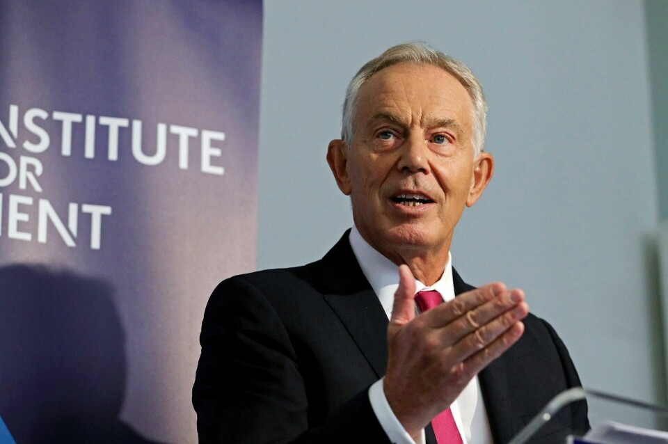 ADVARER: Tidligere statsminister Tony Blair mener Corbyn ikke bør la seg friste av et valg før brexit-spørsmålet er avklart. FOTO: NTB SCANPIX ADVARER: Tidligere statsminister Tony Blair mener Corbyn ikke bør la seg friste av et valg før brexit-spørsmålet er avklart. FOTO: NTB SCANPIX