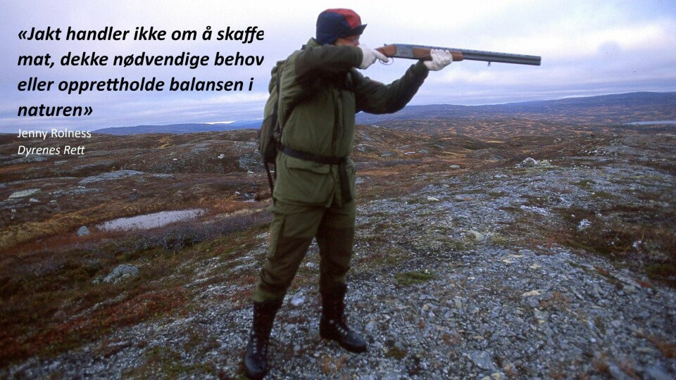 «Dyr er ikke objekter for vår fornøyelse»
