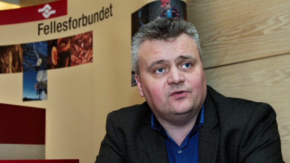 Fellesforbundets leder Jørn Eggum. FOTO: MIMSY MØLLER Fellesforbundets leder Jørn Eggum. FOTO: MIMSY MØLLER