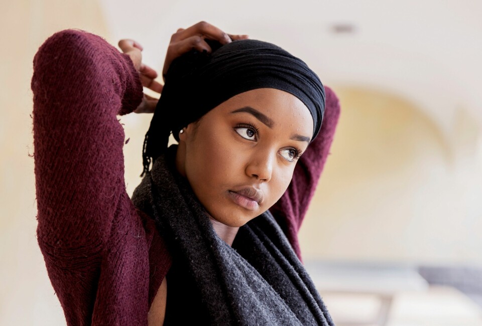 Bilal Ahmed kjører stram hijab i dag. Bilal Ahmed kjører stram hijab i dag.