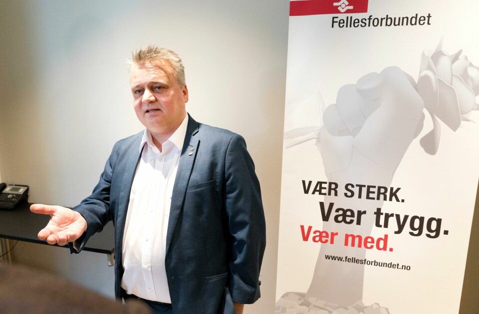Forbundsleder Jørn Eggum i Fellesforbundet. Oslo 20200310. Leder i Fellesforbundet Jørn Eggum under oppstarten av årets lønnsoppgjør.Foto: Gorm Kallestad / NTB scanpix