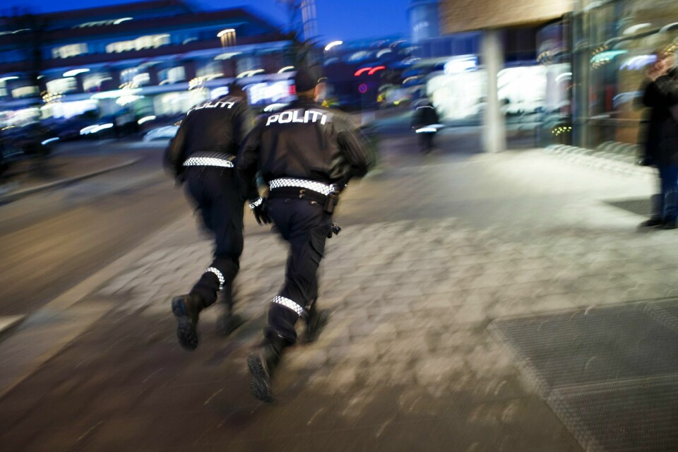 Politiet rykket ut til et innbrudd i Lier mandag.