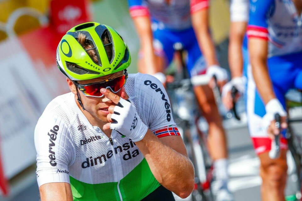 Edvald Boasson Hagen var aldri i nærheten av å kjempe om seieren i dagens Strade Bianche i Italia.