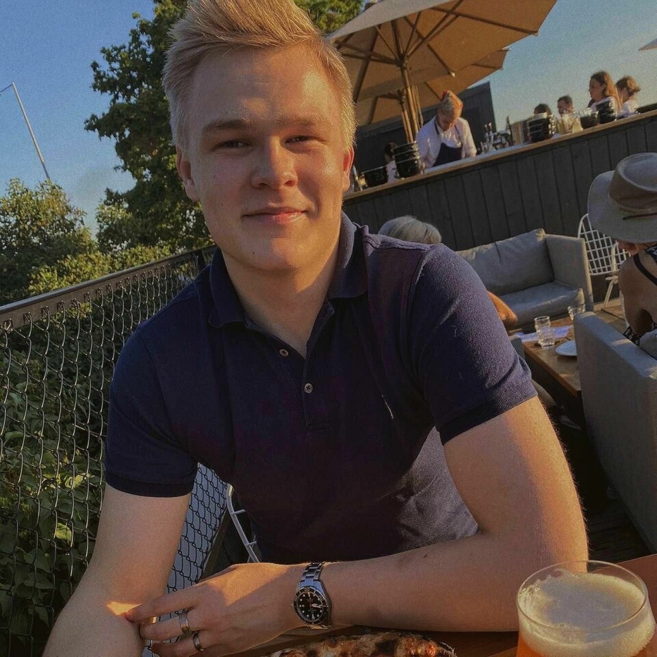 Sander Nygaard gleder seg til studiestart i Bø. Foto: Privat.