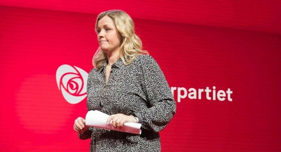 Partisekretær Kjersti Stenseng under Aps landsmøte i fjor.