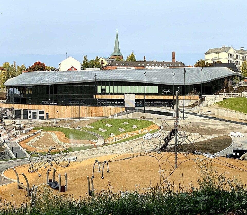 Nye Jordal Amfi står klar til bruk. Vålerenga spiller første hjemmekamp i hallen mot Grüner lørdag 10. oktober.