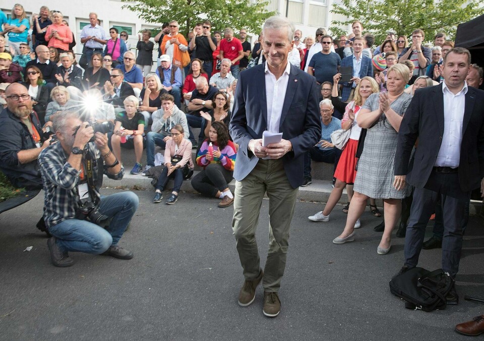 PARTITIMEN: Partileder Jonas Gahr Støre var til stede under Arbeidpartiets partitime under Arendalsuka. FOTO: TERJE PEDERSEN/NTB SCANPIX