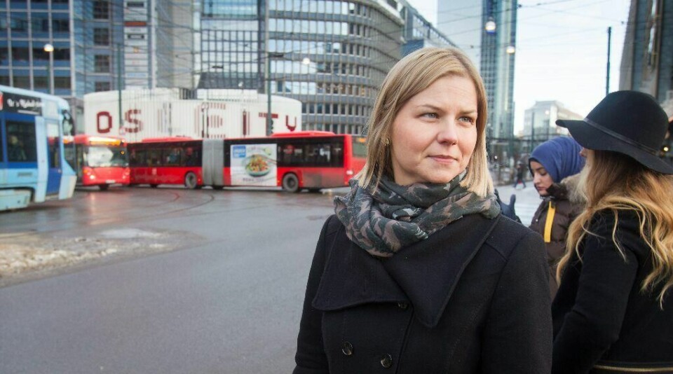 Venstres gruppeleder i Oslo, Guri Melby, mener sivil ulydighet er løsningen på problemene med helsefarlig luft i hovedstaden. FOTO: ARNE OVE BERGO