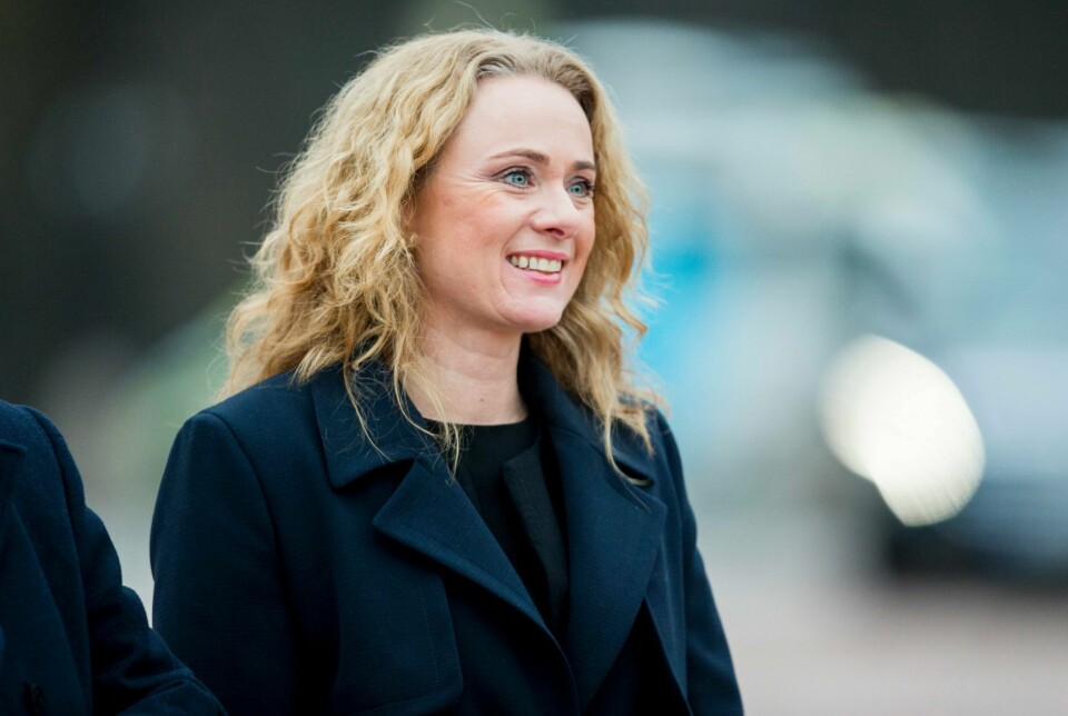 Arbeids- og sosialminister Anniken Hauglie (H) sier hun «har ikke noe religiøst forhold» til lengden på permitteringsreglene. Foto: Vegard Wivestad Grøtt/NTB SCANPIX