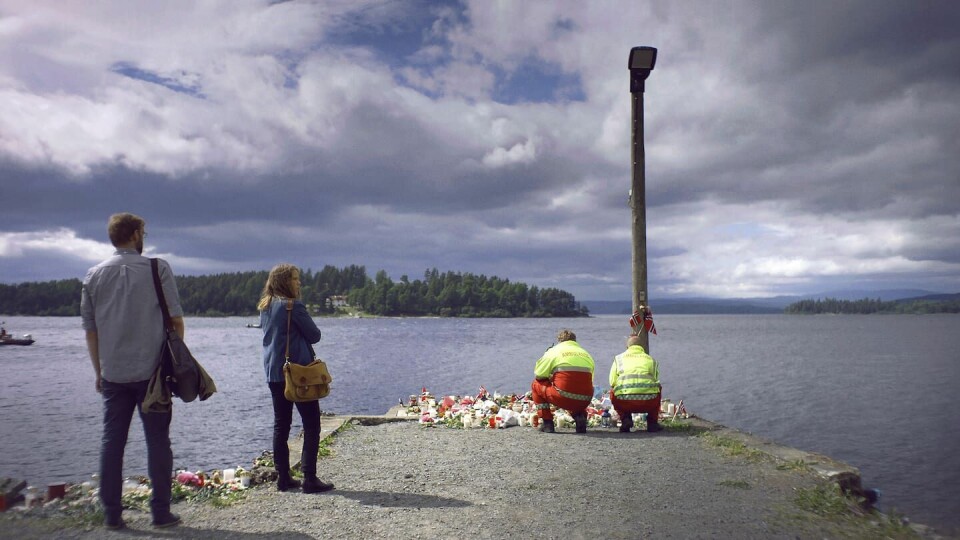 «22. juli», den sterkeste norske dramaserien som er laget. Historien følger blant annet Anine (Alexandra Gjerpen) og Harald (Marius Lien) dekker terroren som journalist i Aftenposten. «22. juli», den sterkeste norske dramaserien som er laget. Historien følger blant annet Anine (Alexandra Gjerpen) og Harald (Marius Lien) dekker terroren som journalist i Aftenposten.