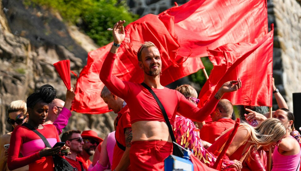 Oslo 20230701. Morten Hegseth i Pride paraden i Oslo lørdag. Foto: Javad Parsa / NTB Oslo 20230701. Prideparaden går fra Grønland til Pride Park på Kontraskjæret i Oslo lørdag. Foto: Astrid Pedersen / NTB
